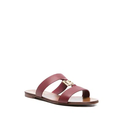 Dolce & Gabbana Leather Shoes In Red