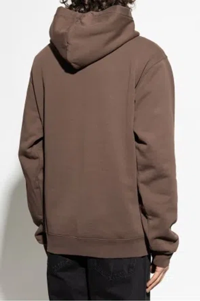 Jacquemus Gros Grain Hooded Sweatshirt In Brown