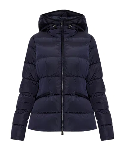 Moncler Long Sleeve Down Jacket In Blue