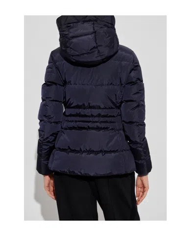 Moncler Long Sleeve Down Jacket In Blue
