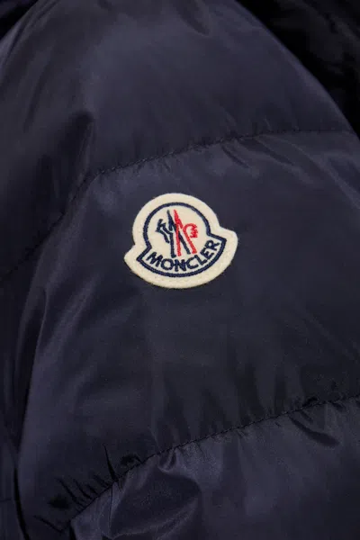 Moncler Long Sleeve Down Jacket In Blue