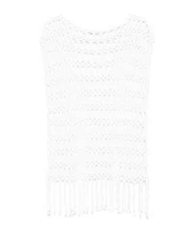Antonelli Trimmed Decorative Vest In White