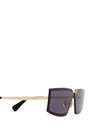 Max Mara Miller 1 Rectangular Frame Sunglasses In Purple