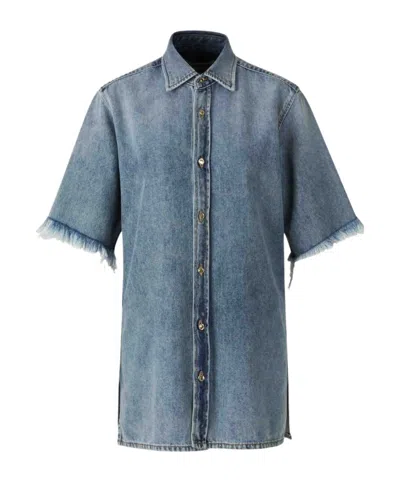 Darkpark Cotton Denim Jacket In Blue