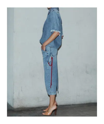 Darkpark Denim Skirt In Blue