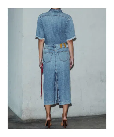 Darkpark Denim Skirt In Blue