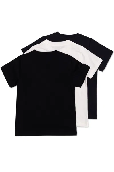 Moncler Crew Neck Short Sleeve T-shirt Three-pack In Multi