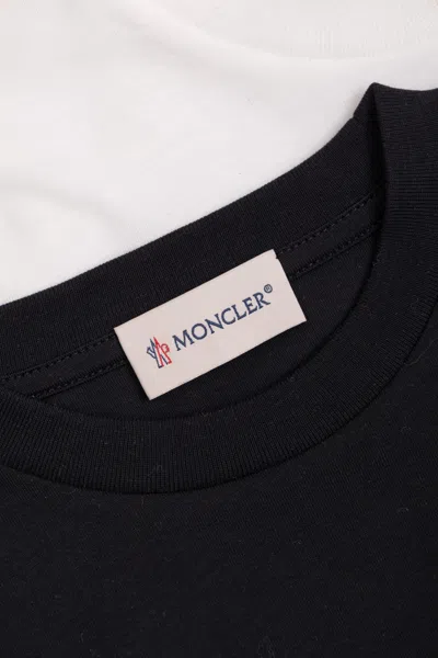Moncler Crew Neck Short Sleeve T-shirt Three-pack In Multi