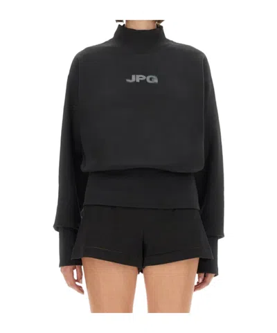 Jean Paul Gaultier Knitwear With Long Sleeves And Mock Neck In Black