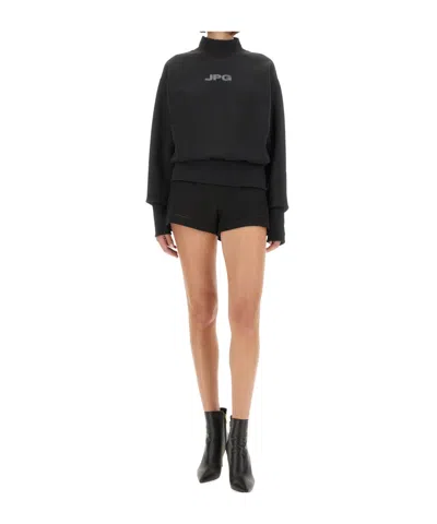 Jean Paul Gaultier Knitwear With Long Sleeves And Mock Neck In Black
