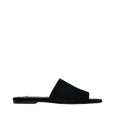 Totême Toteme Women Satin Bandeau Slides In Black