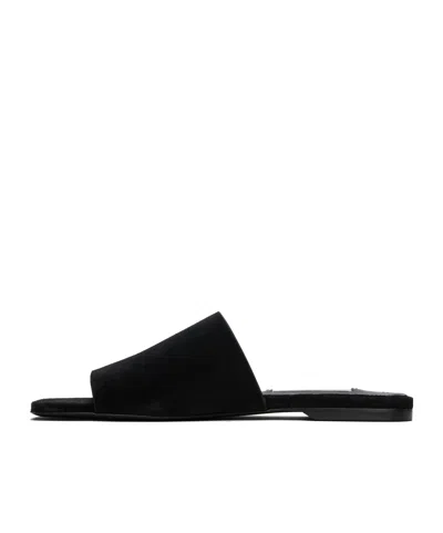 Totême Toteme Women Satin Bandeau Slides In Black