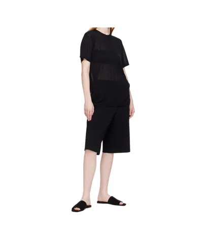 Totême Toteme Women Satin Bandeau Slides In Black