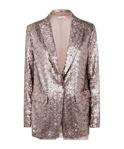 Antonelli Sequin-decorated Suit Jacket In Pink