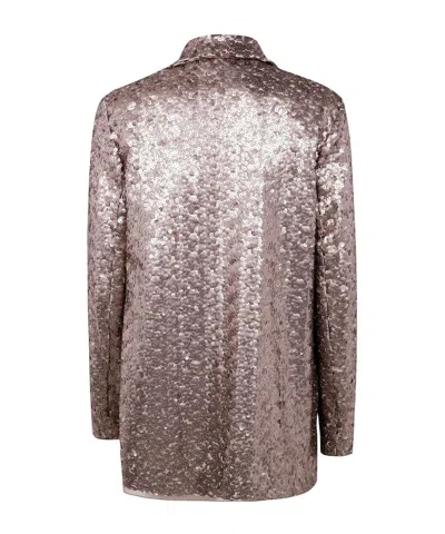 Antonelli Sequin-decorated Suit Jacket In Pink