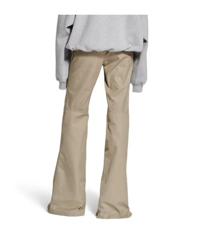 Balenciaga Women's Flared Pants In Military Beige In Neutral