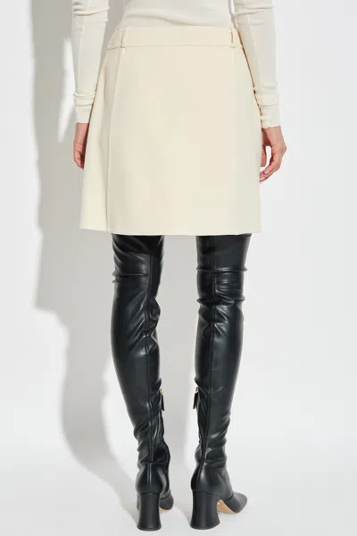 Jil Sander Short Skirt In White
