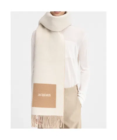 Jacquemus The Rond Carré Scarf In Neutral