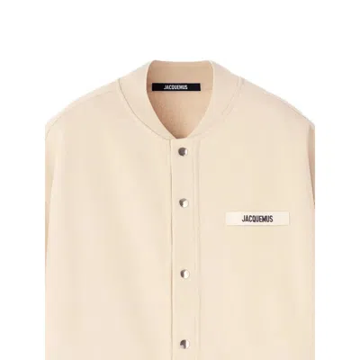 Jacquemus The Gros Grain Cardigan In Neutral