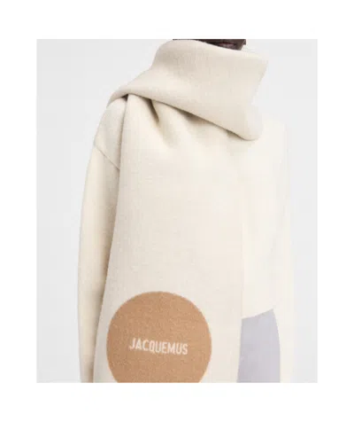 Jacquemus The Rond Carré Scarf In Neutral