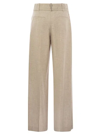 Brunello Cucinelli Pleated Belted Trousers