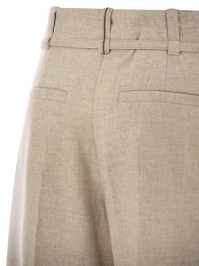 Brunello Cucinelli Pleated Belted Trousers