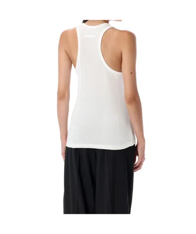 Jean Paul Gaultier Cotton Buckle-detail Tank Top In White