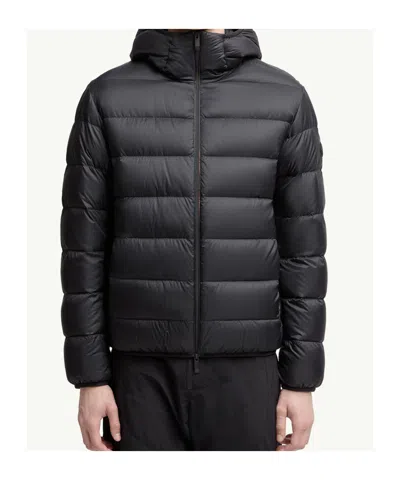 Moncler 'masac Down Jacket With Det In Black