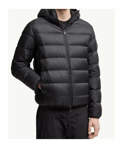 Moncler 'masac Down Jacket With Det In Black