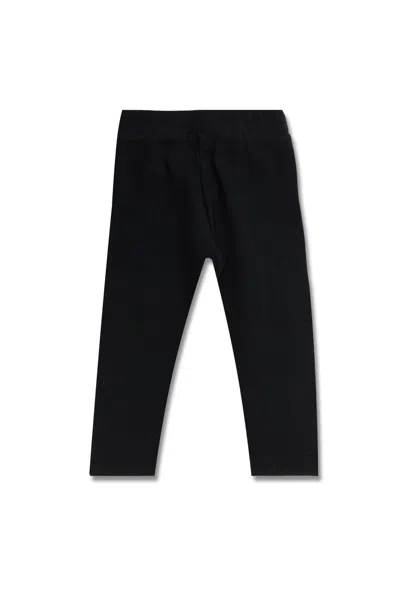 Moncler Logo-patch Leggings In Black