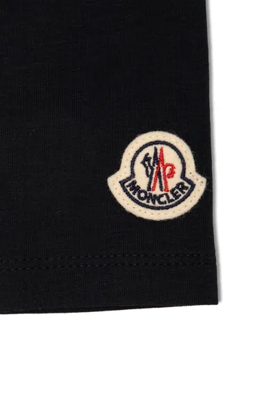 Moncler Logo-patch Leggings In Black