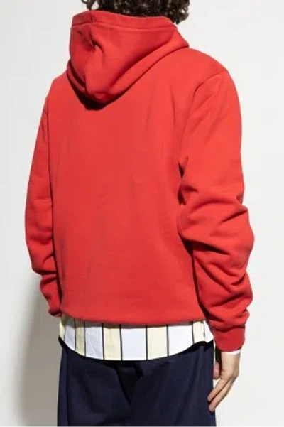 Jacquemus Le Hoodie Gros Grain Sweatshirt In Red