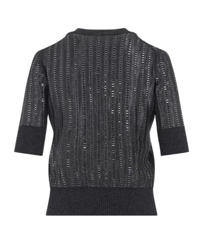 Ermanno Scervino Wool And Cashmere Blend Pullover In Black