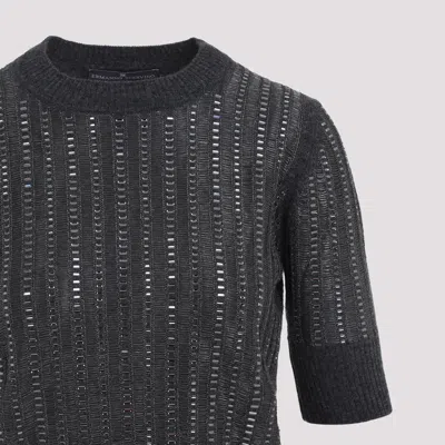 Ermanno Scervino Wool And Cashmere Blend Pullover In Black