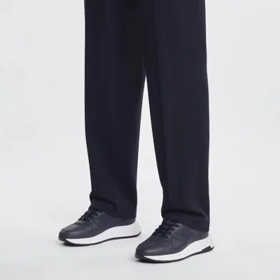 Hogan Lace-up Black Sneakers With Padded Ankle Support