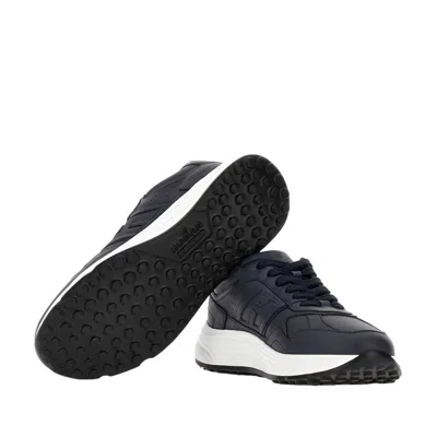 Hogan Lace-up Black Sneakers With Padded Ankle Support