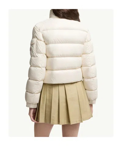 Moncler Padded Wool & Cotton Zip-up Cardigan, Women, White, Size: S In White