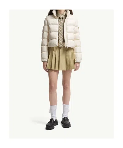 Moncler Padded Wool & Cotton Zip-up Cardigan, Women, White, Size: S In White