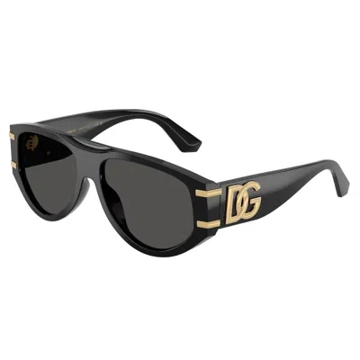 Dolce & Gabbana Dolce  Gabbana Eyewear Pilot Frame Sunglasses In Black