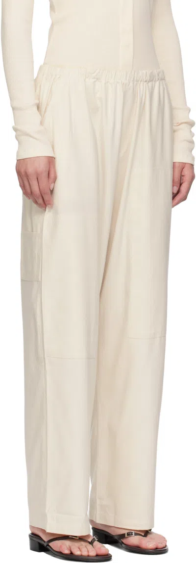 Baserange Off-white Gren Lounge Pants In Neutral