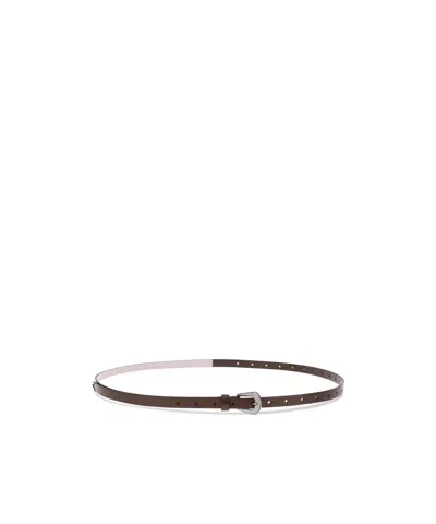 Brunello Cucinelli Leather Belt In Brown