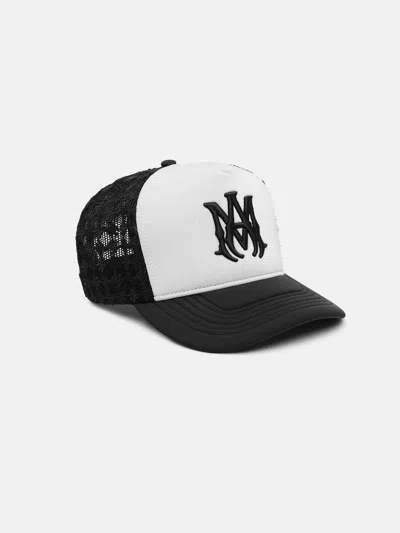 Amiri Ma Two Tone Trucker Hat In Black