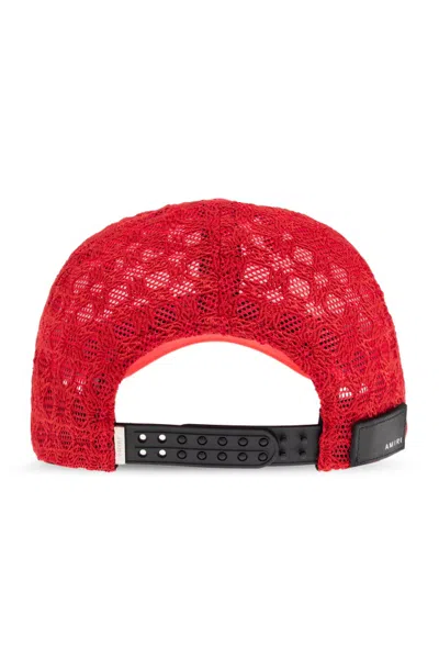 Amiri Logo-embroidered Mesh Trucker Cap In White