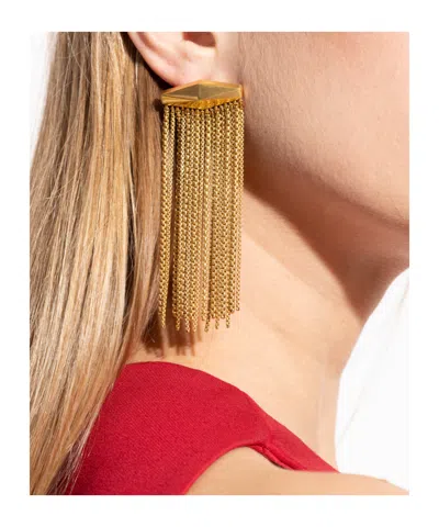 Jimmy Choo Zandra Earrings In Gold