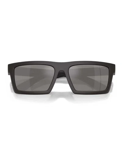 Prada Eyewear Rectangular Frame Sunglasses In Brown