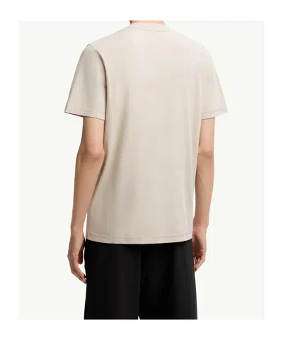 Moncler Logo-patch Short-sleeved T-shirt In Neutral