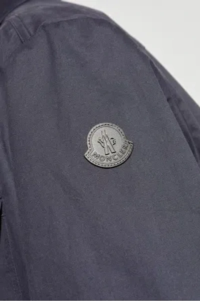 Moncler Tech Fabric Shirt In Black