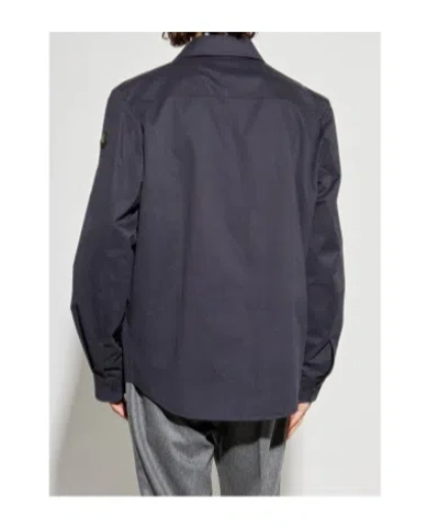Moncler Tech Fabric Shirt In Black