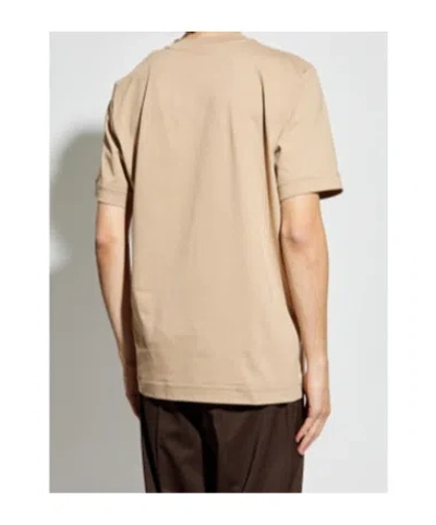Moncler Short-sleeved T-shirt In Brown