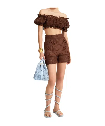 Ermanno Scervino Off-shoulder Cropped Top